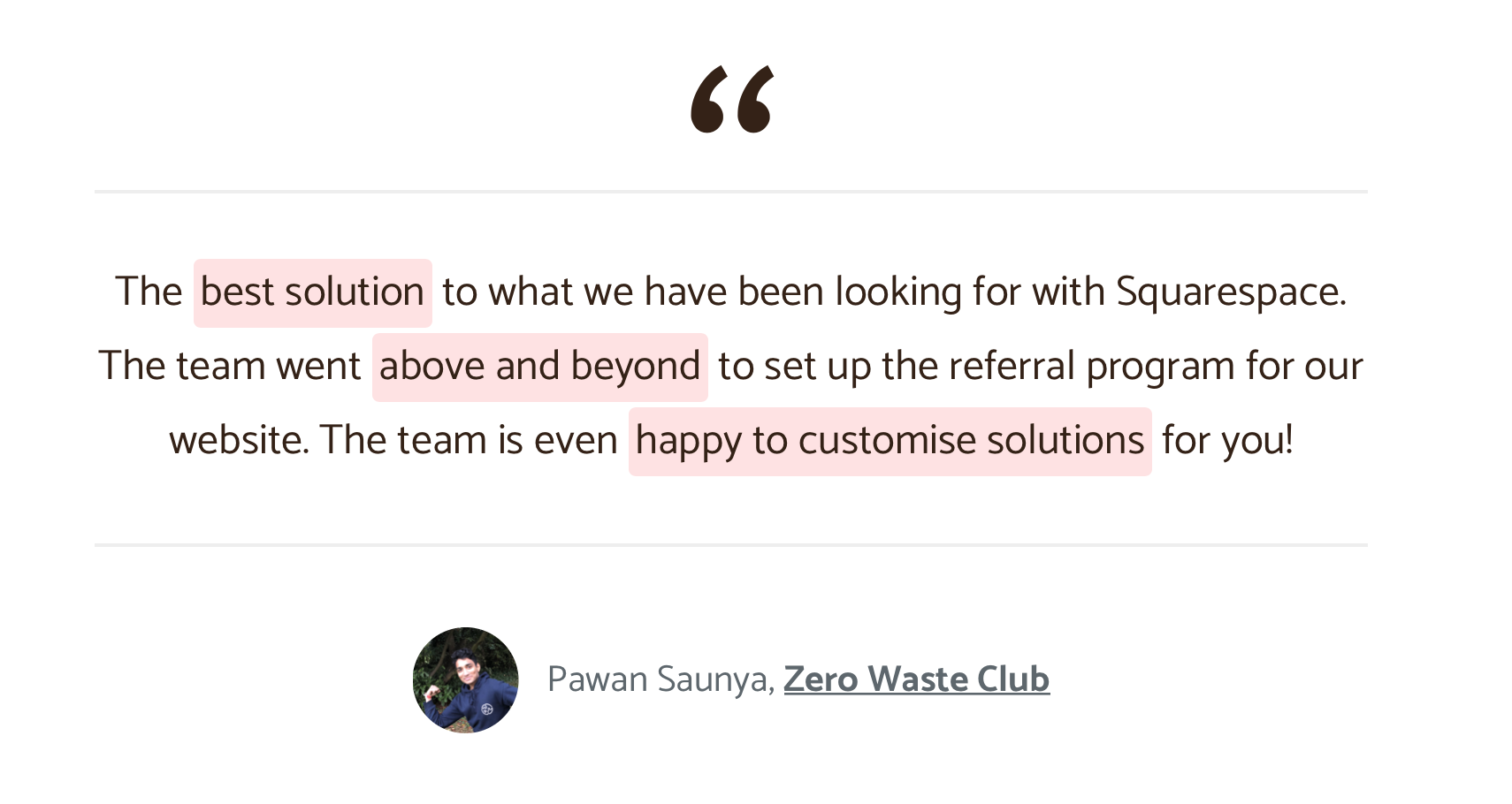 Review of Peach's Squarespace referral programs